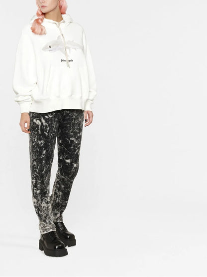 Graphic-Print Cotton Hoodie