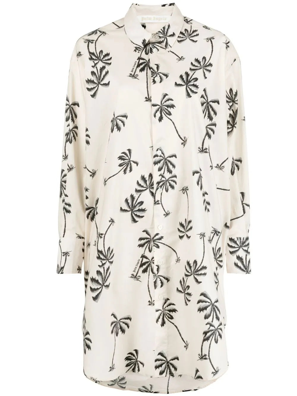 Graphic-Print Cotton Shirt Dress