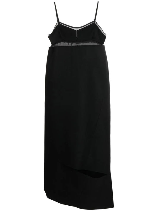 Asymmetric Cut-Out Midi Dress
