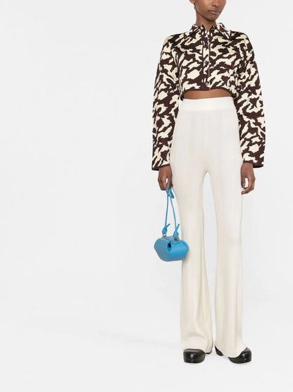 Animal-Print Cropped Jacket