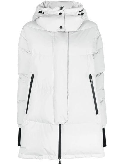 Hooded Feather-Down Padded Coat