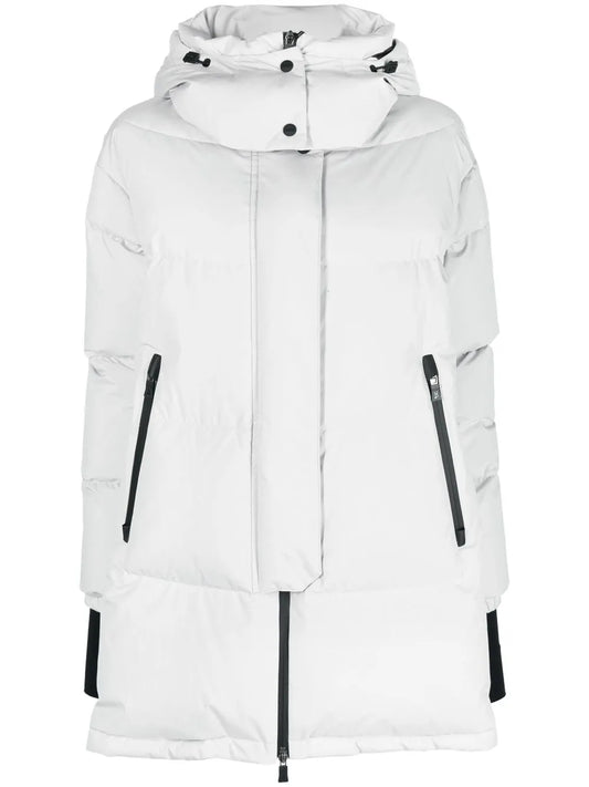 Hooded Feather-Down Padded Coat