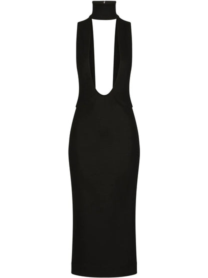 Cut-Out Midi Dress