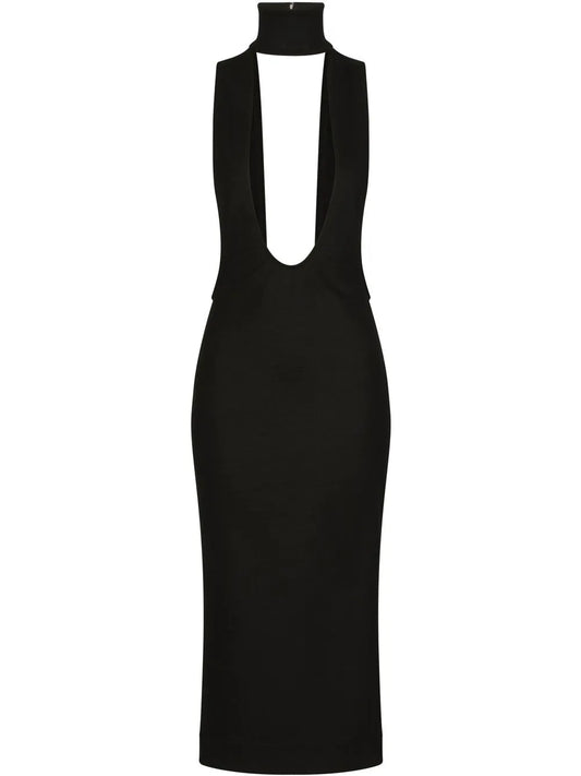Cut-Out Midi Dress