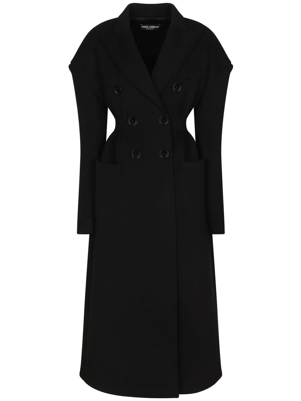 Double-Breasted Midi Coat