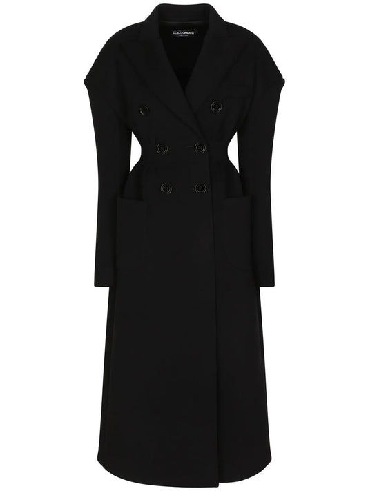 Double-Breasted Midi Coat