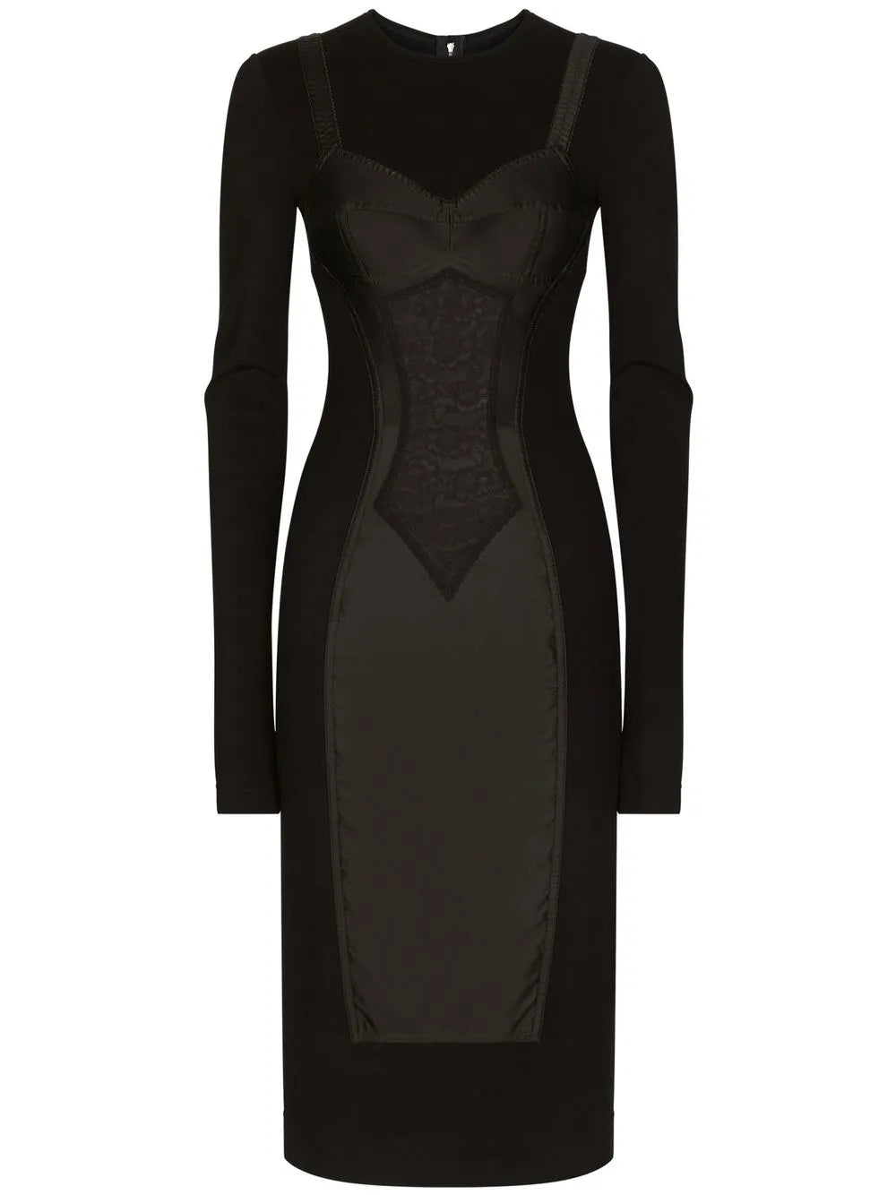 Trompe L'Oeil-Detailed Sheath Dress