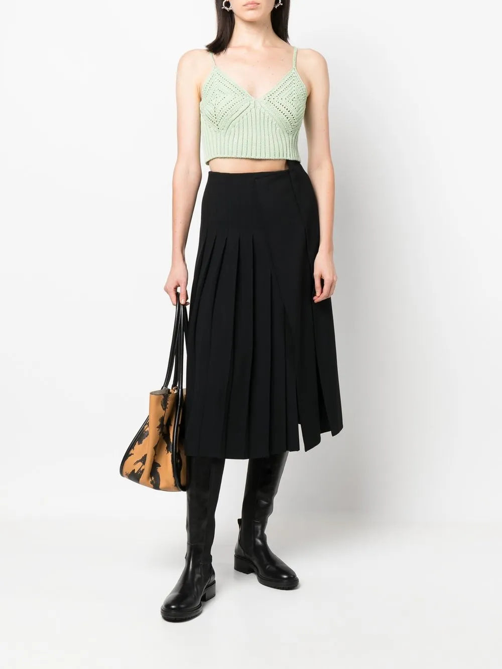Crochet-Knit Crop Top