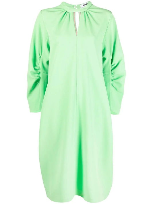 Keyhole Stretch-Jersey Dress