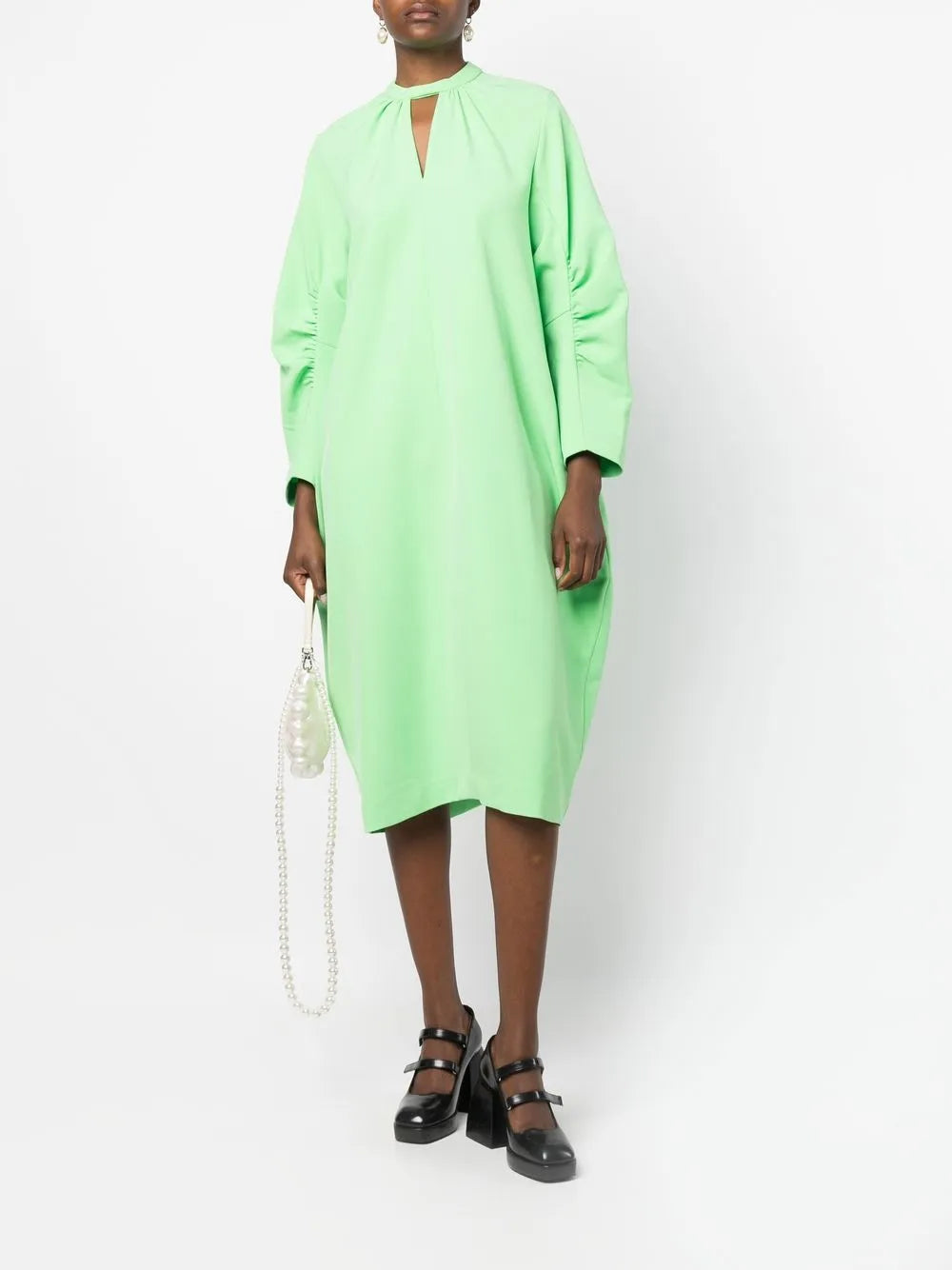 Keyhole Stretch-Jersey Dress