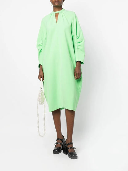 Keyhole Stretch-Jersey Dress