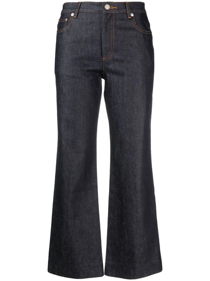 Mid-Rise Cropped Jeans