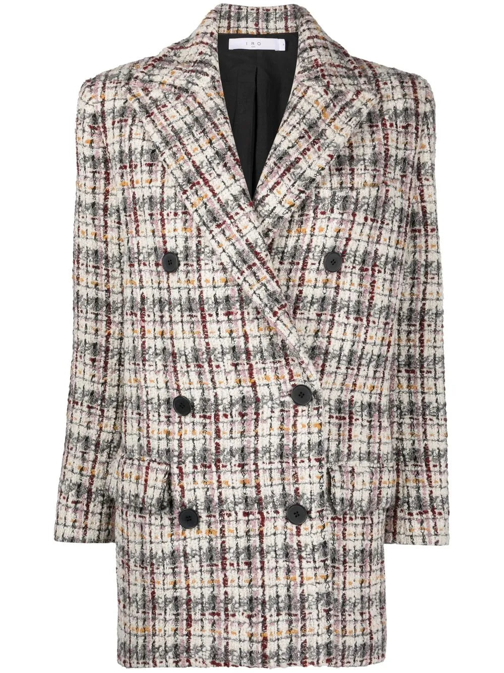Marton Tweed Double-Breasted Peacoat
