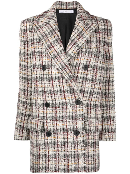 Marton Tweed Double-Breasted Peacoat