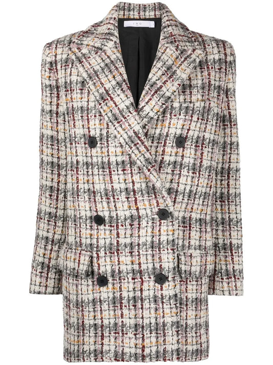 Marton Tweed Double-Breasted Peacoat