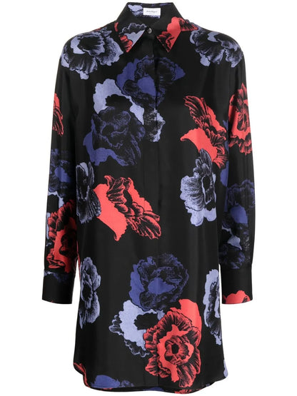 Floral-Print Long-Sleeve Shirt
