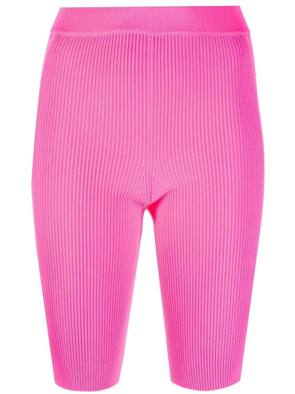 Ribbed-Knit Cycling Shorts