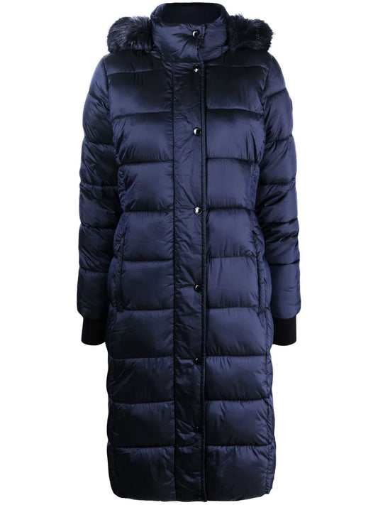 Iridescent Belted Padded Coat