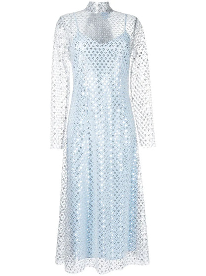 Perception Sequin-Embellished Long Dress