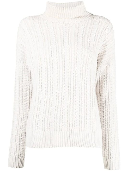 Ribbed-Knit Roll-Neck Jumper