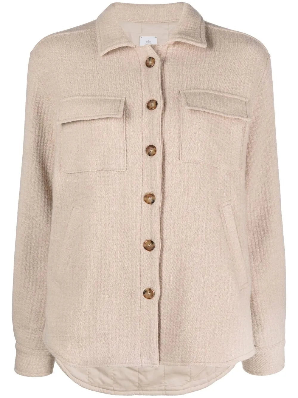 Wool Textured Long-Sleeve Shirt