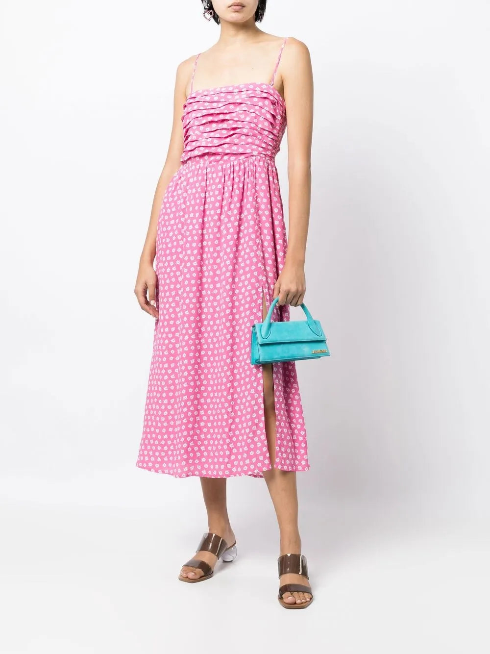 Floral-Print Midi-Dress