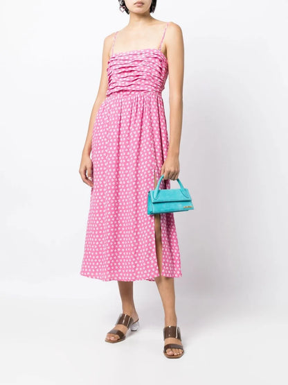 Floral-Print Midi-Dress