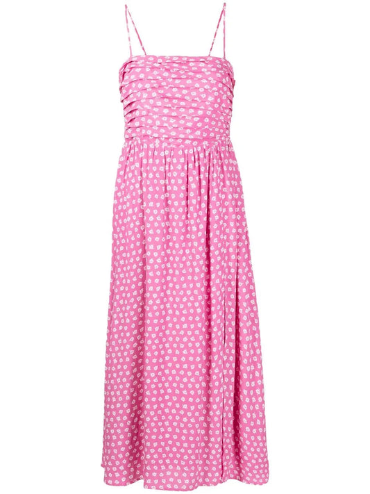 Floral-Print Midi-Dress