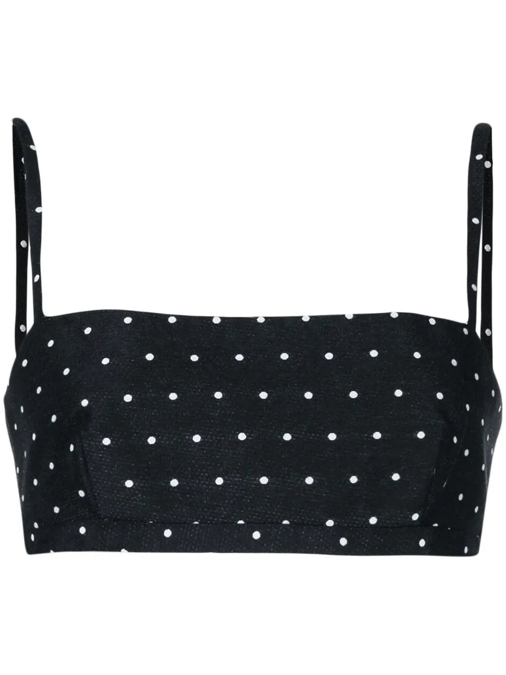 Abbey Polka-Dot Cropped Top