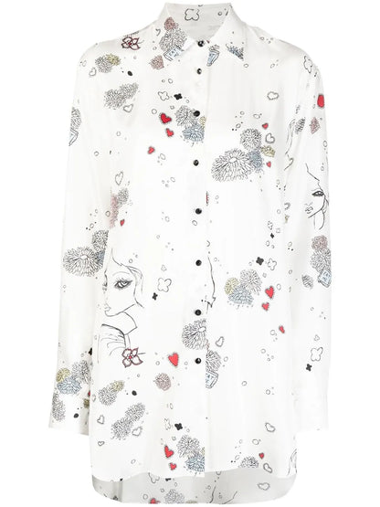 Rythmic Oversized Silk Shirt