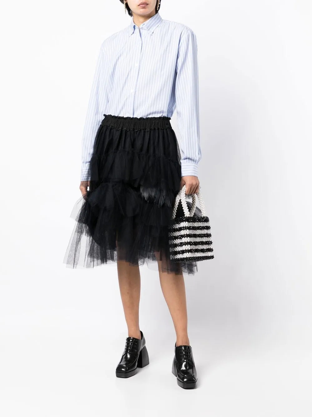 Critic Striped Oversized Shirt
