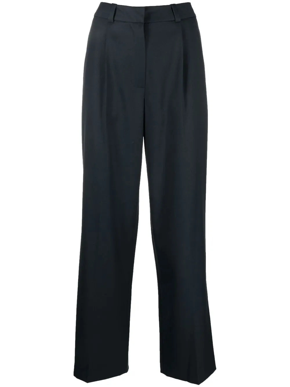 Wool-Blend Straight-Leg Trousers