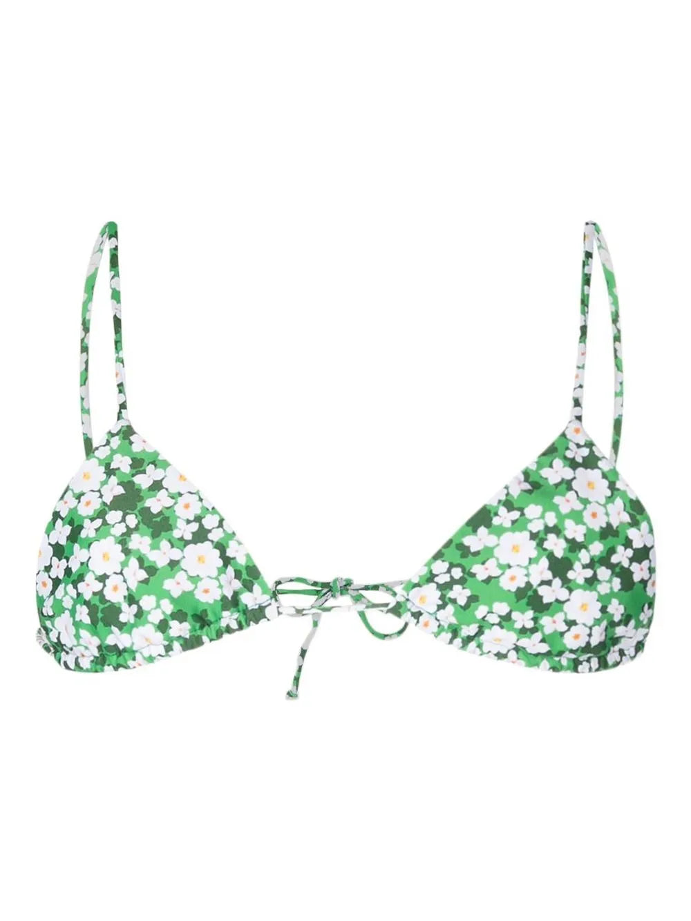 Floral-Print Bikini Top