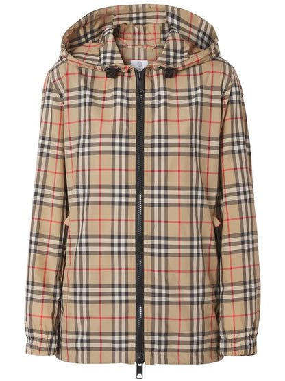 Vintage Check Hooded Jacket