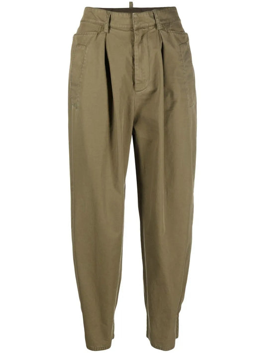 Cotton Tapered Trousers
