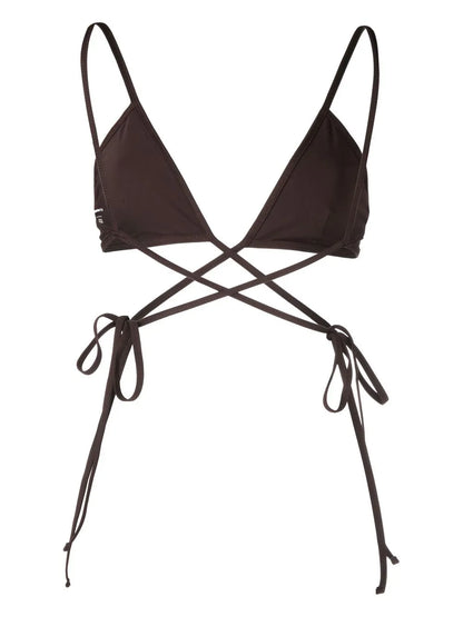 Crossover Lace-Up Bikini Top