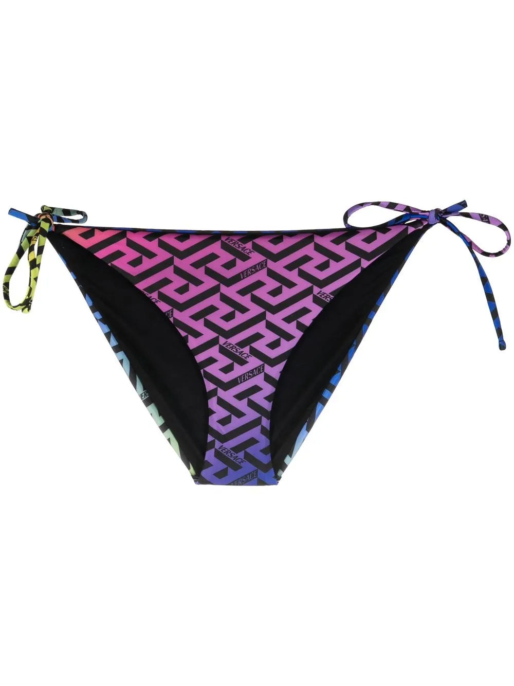 Monogram-Print Tie-Fastening Bikini Bottoms