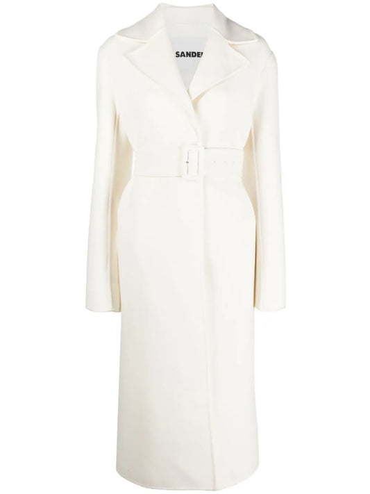 Belted Single-Breasted Coat