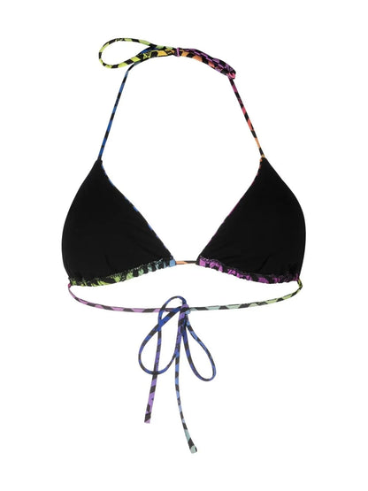 Monogram Triangle Bikini Top