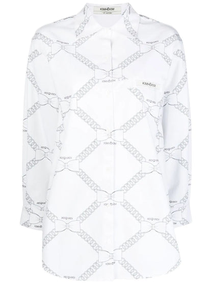 Chain-Link Print Shirt