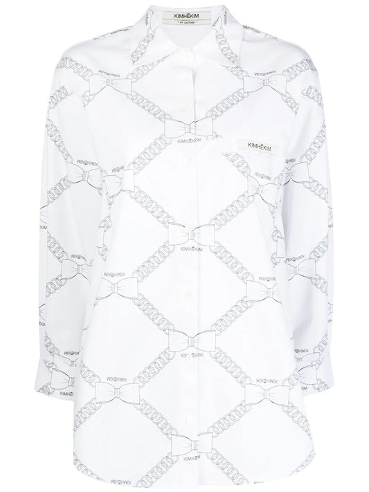 Chain-Link Print Shirt