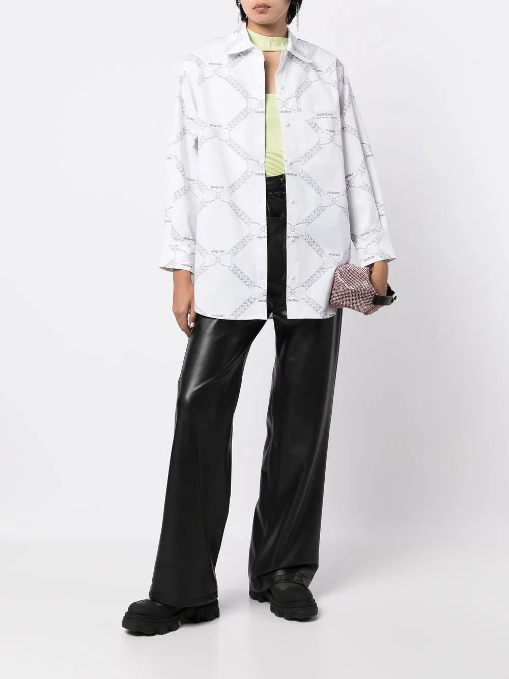 Chain-Link Print Shirt