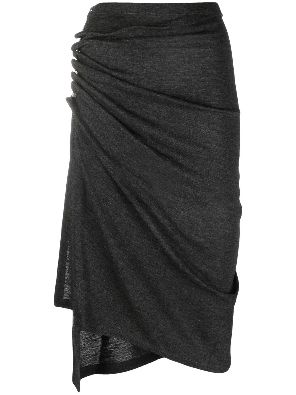 Ruched Midi Skirt