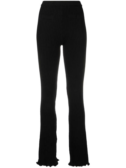 Knitted Flared Trousers