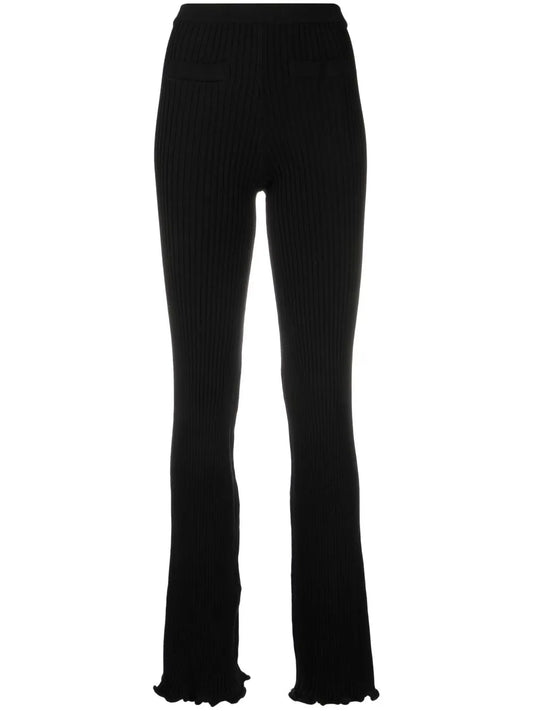 Knitted Flared Trousers