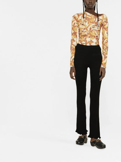 Knitted Flared Trousers