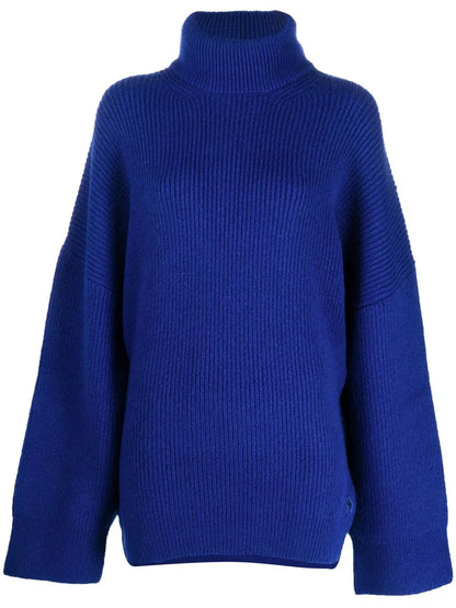Roll-Neck Ribbed Jumper