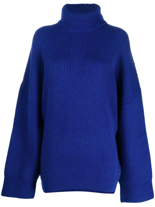 Roll-Neck Ribbed Jumper