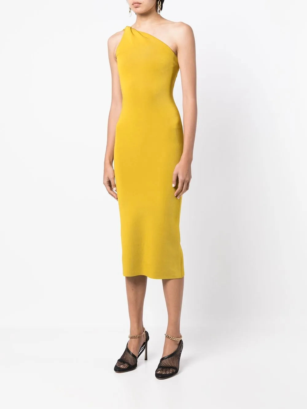 One-Shoulder Midi Dress
