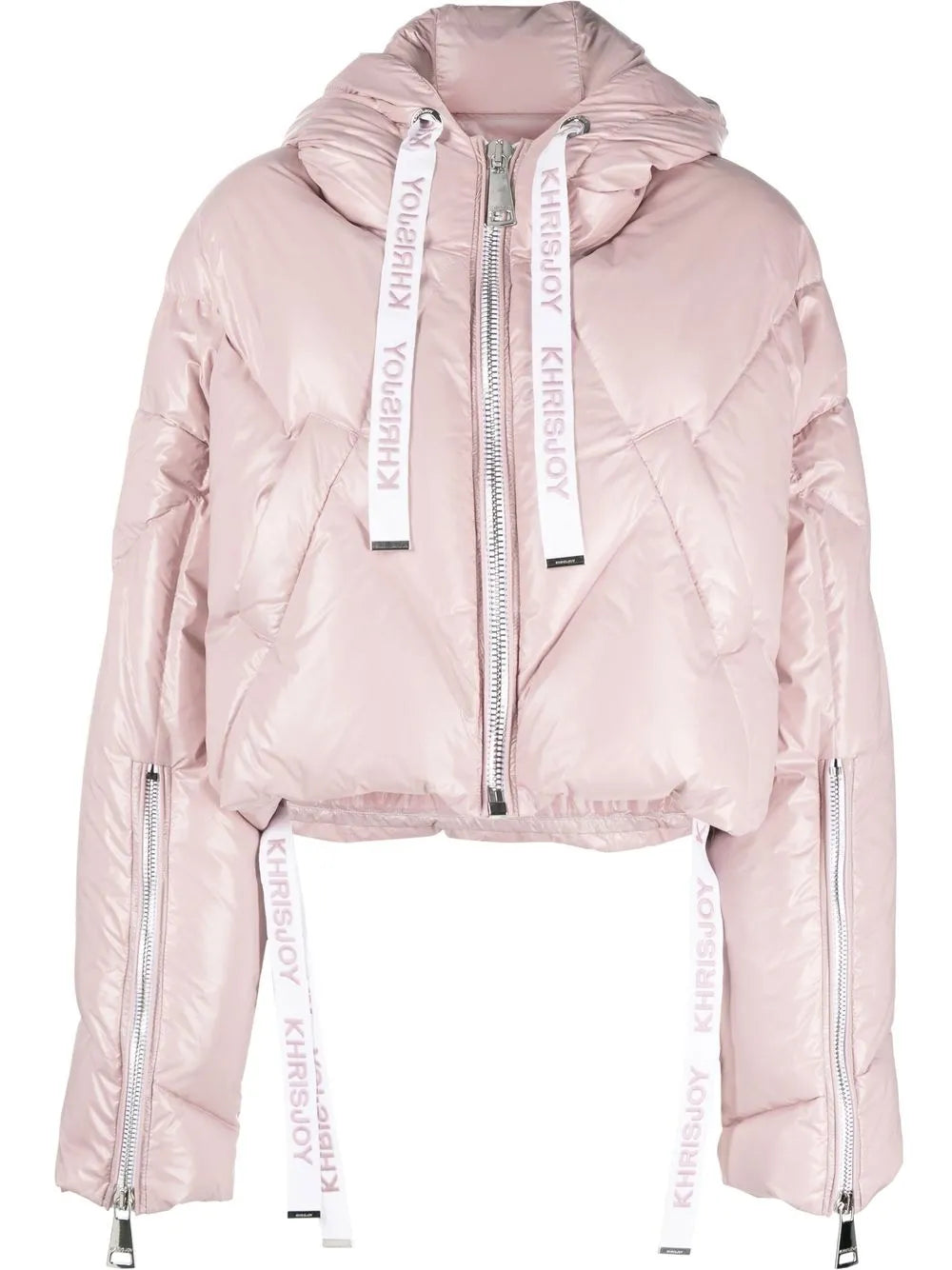 Drawstring Cropped Puffer Jacket
